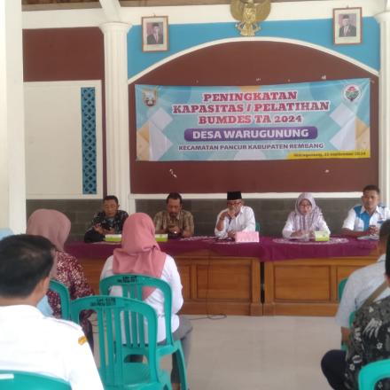 MUSDES PENINGKATAN KAPASITAS /PELATIHAN BUMDes TAHUN 2024